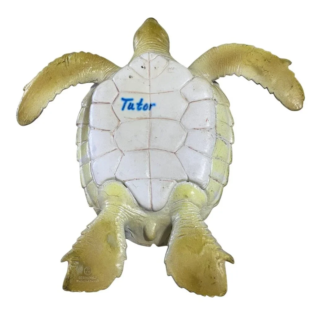 Vintage Sea Turtle Lot of 3 Figures Marine Animal Homeschool Science Display PVC